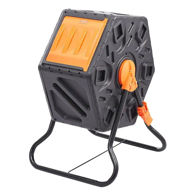 Tumbling composter, 70 L capacity, 360° rotatable drum composter, multifunctional tumbling composter, 605 x 510 x 730 mm, 20 kg capacity, heavy-duty garden compost bin including gloves
Tumbling composter, 70 L capacity, 360° rotatable drum composter, multifunctional tumbling composter, 605 x 510 x 730 mm, 20 kg capacity, heavy-duty garden compost bin including gloves