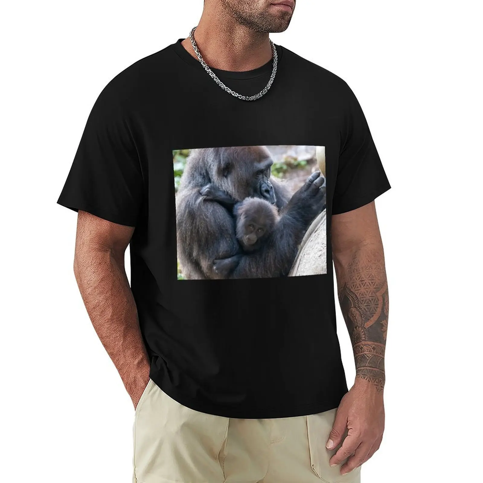Mother and Baby Gorilla at Zoo Atlanta T-Shirt Plus Size Non-Shrink T-Shirt
Mother and Baby Gorilla at Zoo Atlanta T-Shirt Plus Size Non-Shrink T-Shirt
