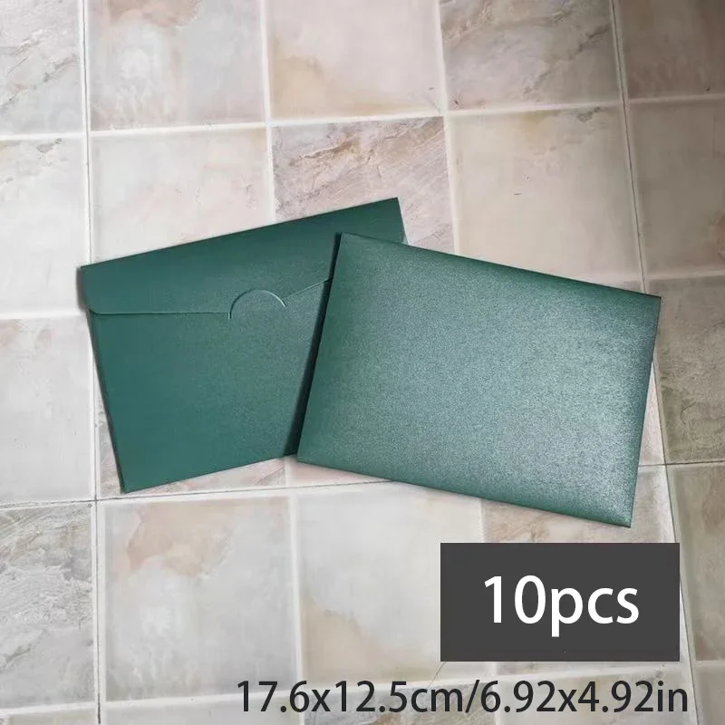 10 шт./лот 17,6x12,5 см конверт зеленый товары для малого бизнеса 250 г перламутровая бумага приглашения открытки свадебные канцелярские принадлежности
10 шт./лот 17,6x12,5 см конверт зеленый товары для малого бизнеса 250 г перламутровая бумага приглашения открытки свадебные канцелярские принадлежности