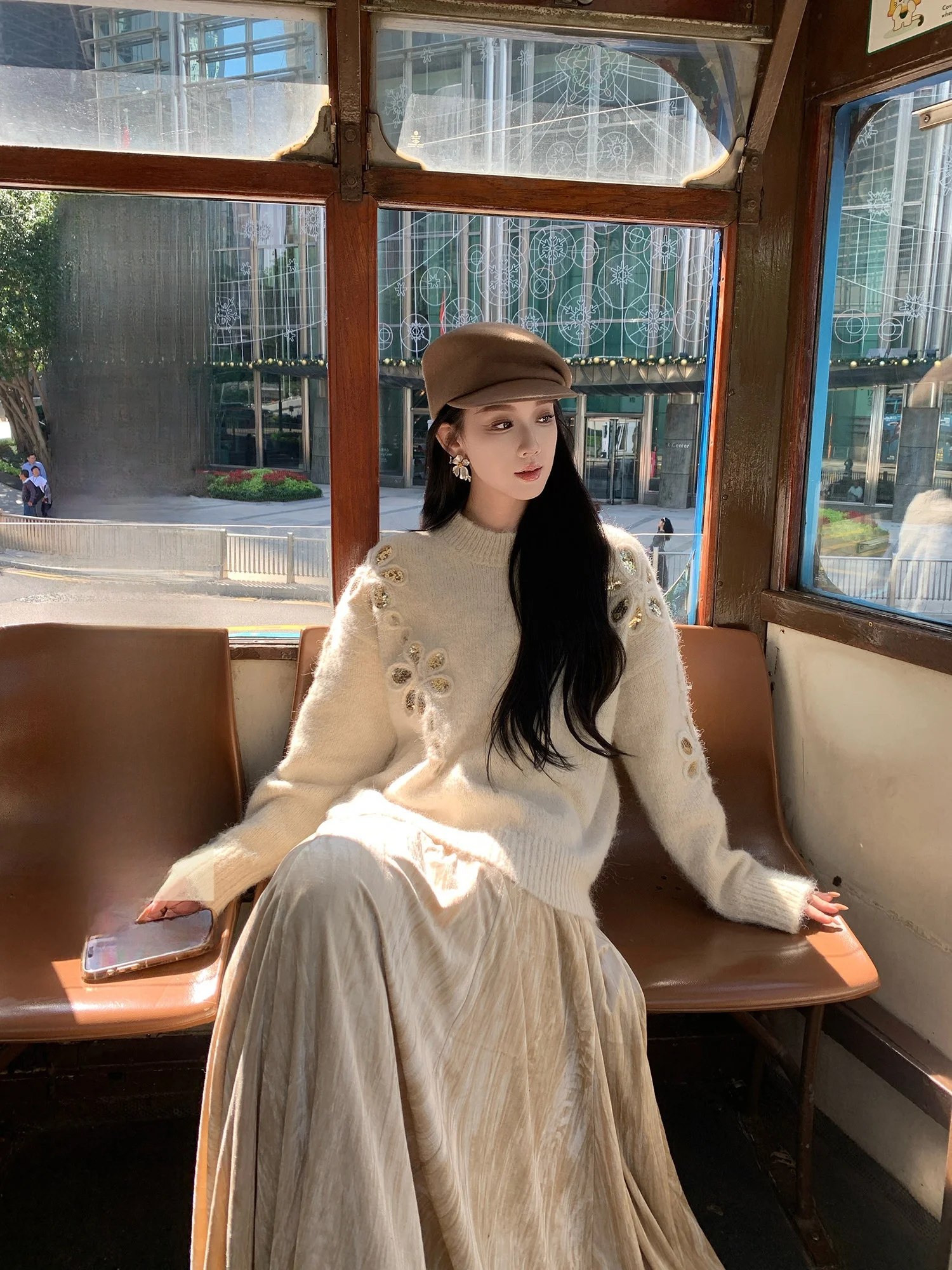 Youwei Женский вязаный свитер Long Sve, зимняя верхняя одежда, повседневный круглый топ стандартного кроя Ne для поездок на работу и осень...
Youwei Женский вязаный свитер Long Sve, зимняя верхняя одежда, повседневный круглый топ стандартного кроя Ne для поездок на работу и осень...