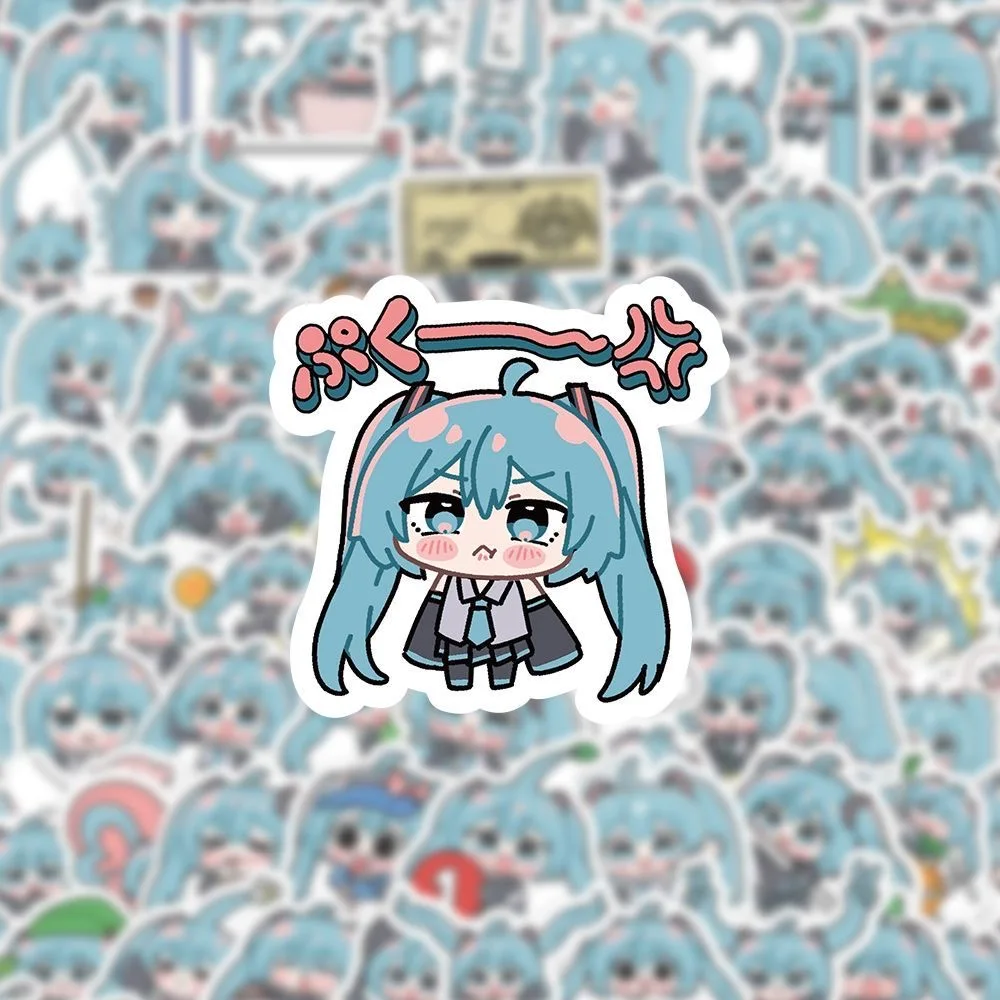 100pcs/set New Anime Hatsune Miku emoticon kawaii Q version Figure PVC Model Toys DIY Waterproof sticker decoration Gifts
100pcs/set New Anime Hatsune Miku emoticon kawaii Q version Figure PVC Model Toys DIY Waterproof sticker decoration Gifts