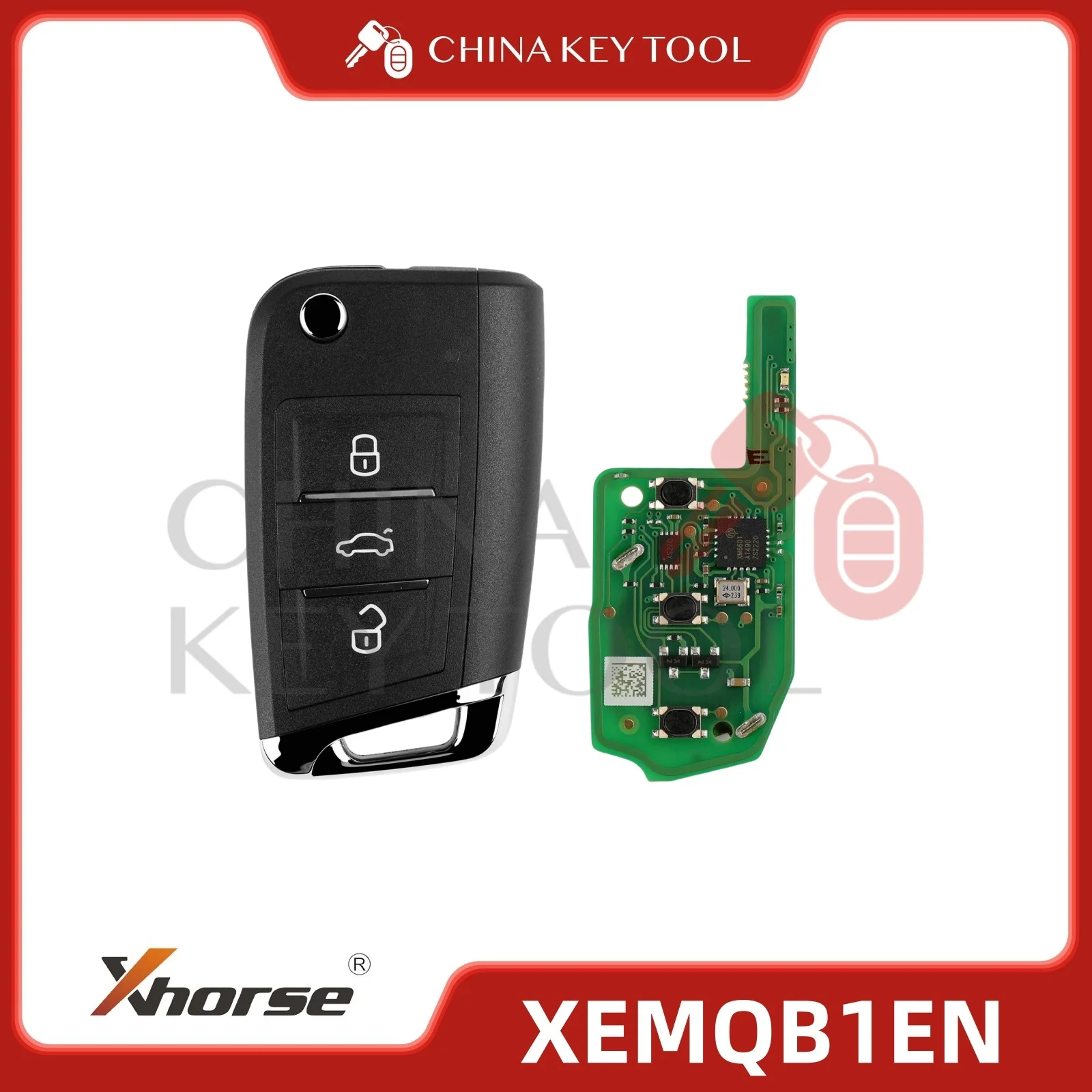 Xhorse Super Remote Key MQB Style 3 Buttons Built-in Super Chip XEMQB1EN Global Version
Xhorse Super Remote Key MQB Style 3 Buttons Built-in Super Chip XEMQB1EN Global Version