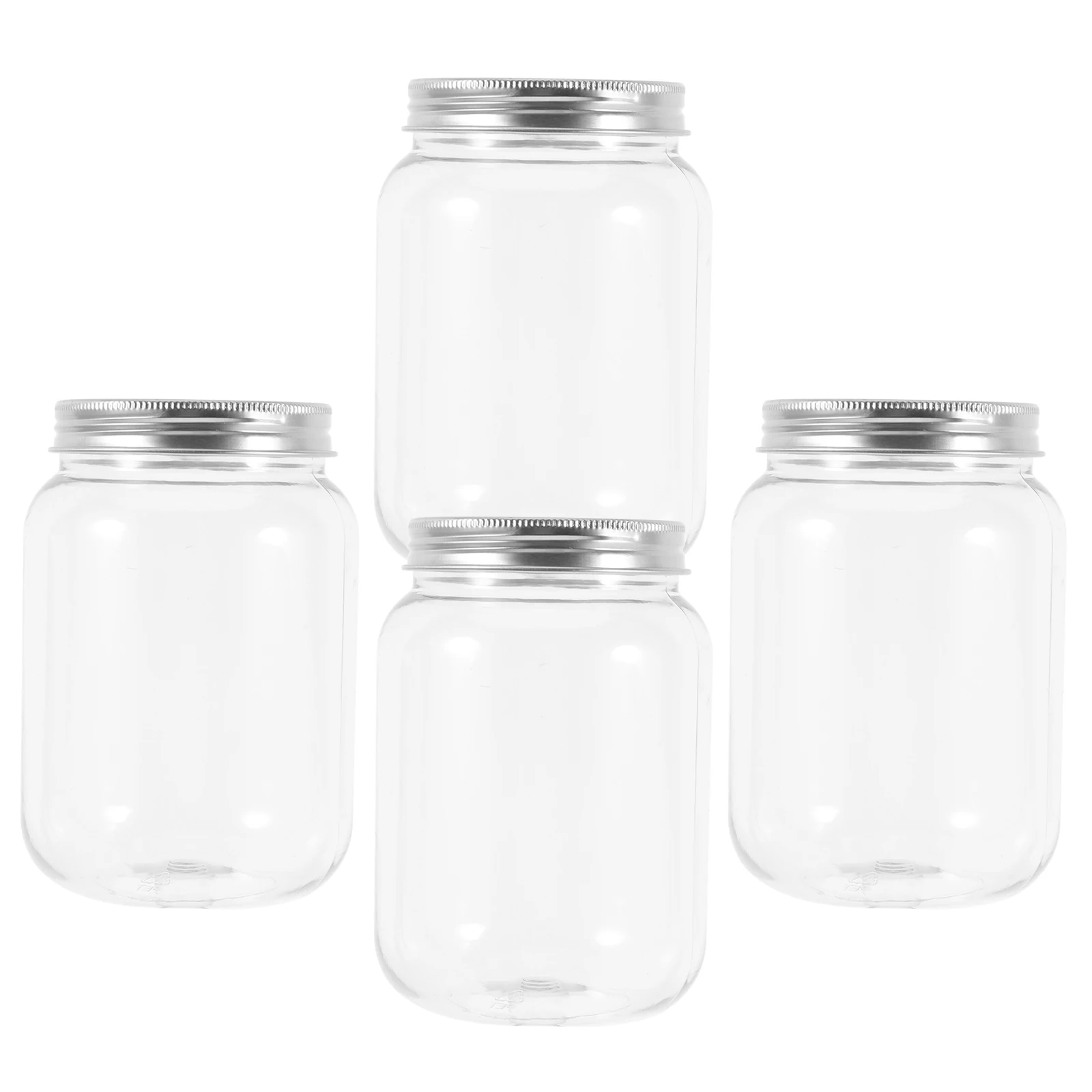 4pcs Clear Plastic Jars Lids Airtight Seal Food Containers Kitchen Dry Snacks Organization Pickling Pasta Sugar Cereal Spice
4pcs Clear Plastic Jars Lids Airtight Seal Food Containers Kitchen Dry Snacks Organization Pickling Pasta Sugar Cereal Spice