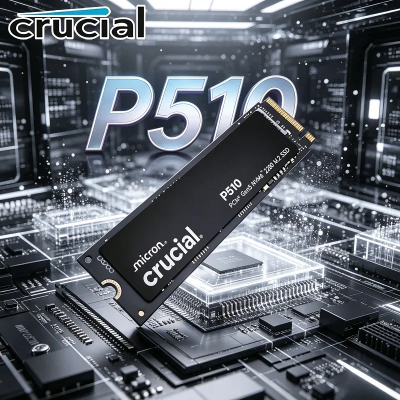 Premium Crucial P510 PCIe Gen5 NVMe M.2 2280 SSD 1TB/2TB 3D NAND High Speed PC Gaming Storage Drive
Premium Crucial P510 PCIe Gen5 NVMe M.2 2280 SSD 1TB/2TB 3D NAND High Speed PC Gaming Storage Drive
