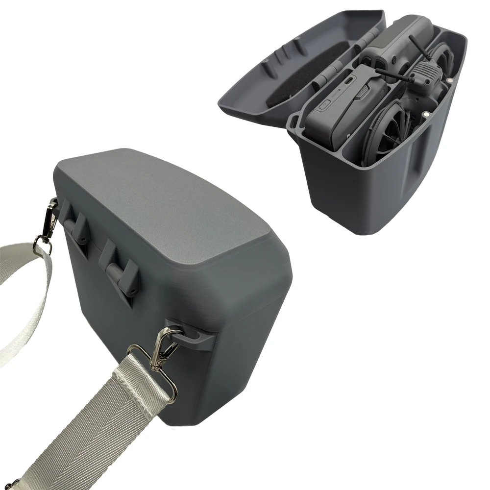 Hard Carrying Case for DJI Neo 2 3D Printed Protective Box with Magnetic Lid Adjustable Strap Holds Drone Battery Hub
Hard Carrying Case for DJI Neo 2 3D Printed Protective Box with Magnetic Lid Adjustable Strap Holds Drone Battery Hub
