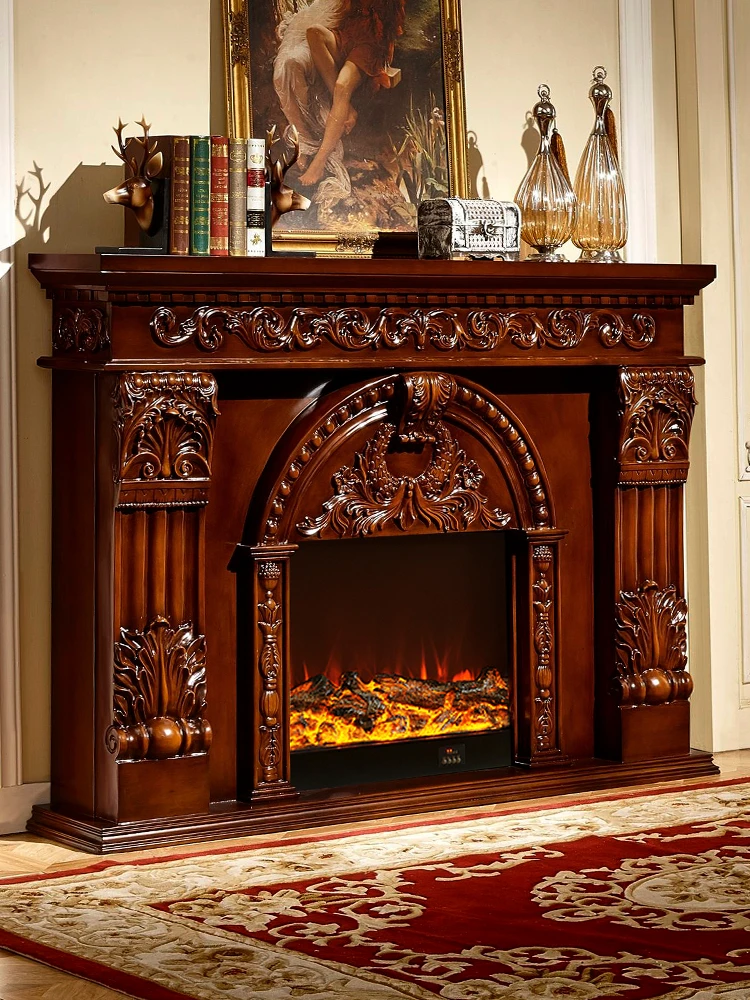 1.5/1 European fireplace decorative cabinet Solid wood electric fireplace rack Carved TV cabinet 8071
1.5/1 European fireplace decorative cabinet Solid wood electric fireplace rack Carved TV cabinet 8071