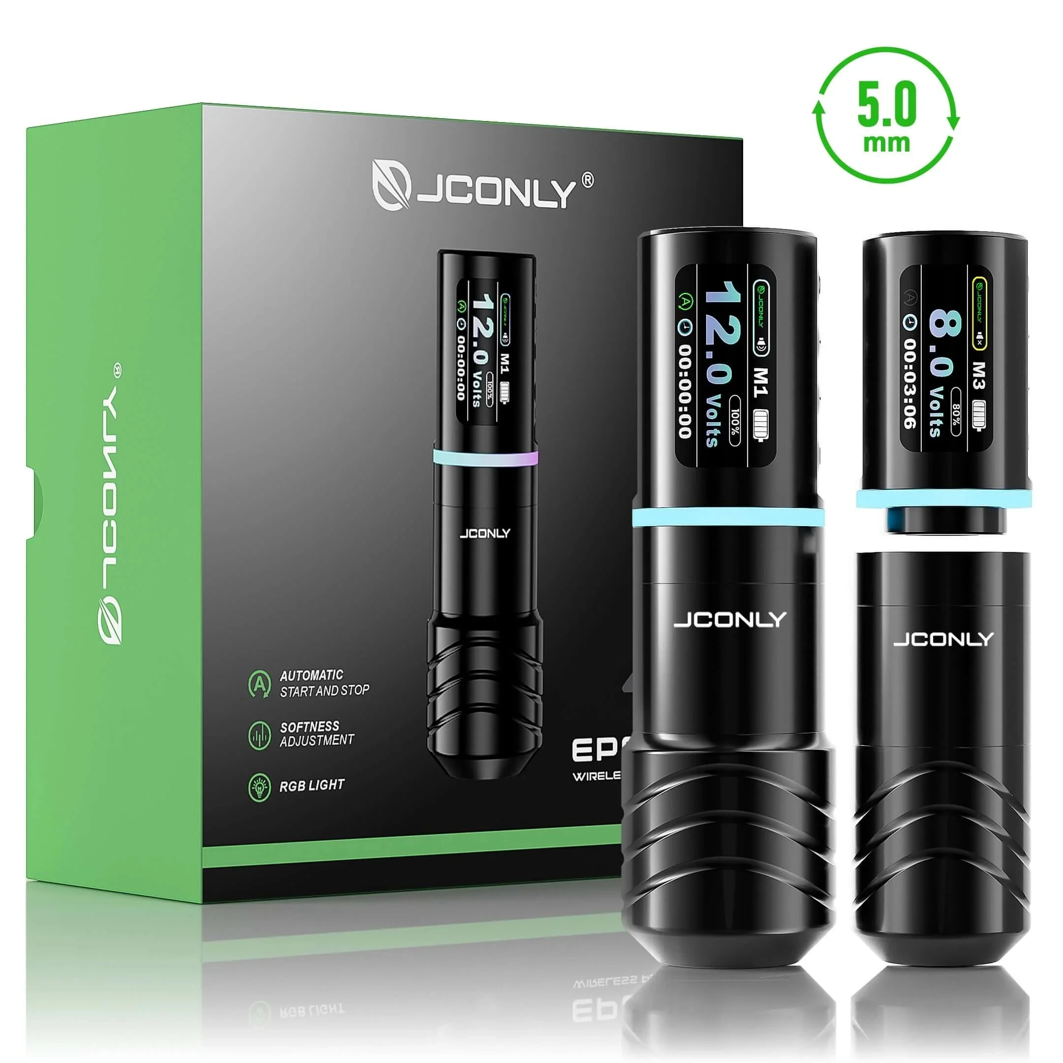 JCONLY Epoch R4 Беспроводная ручка для татуировки 3,5/4,2/5,0 мм штрихи Машинка для татуировки Ручка Перманентный макияж для татуировщиков Поставка
JCONLY Epoch R4 Беспроводная ручка для татуировки 3,5/4,2/5,0 мм штрихи Машинка для татуировки Ручка Перманентный макияж для татуировщиков Поставка