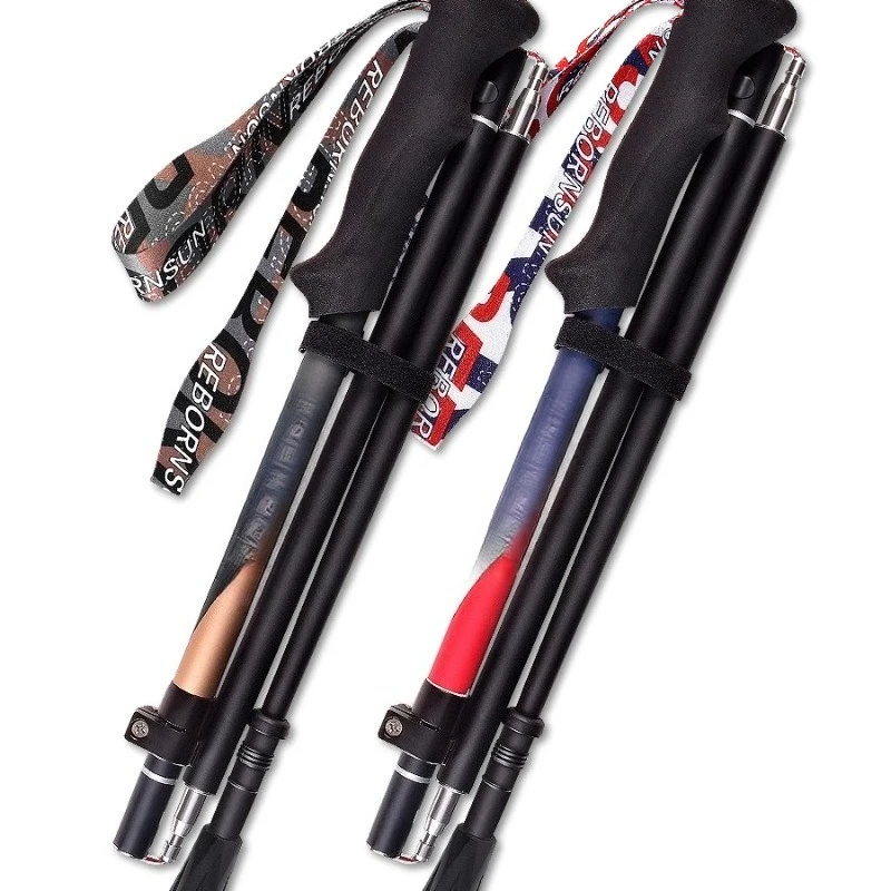 Carbon trekking pole ultra-light telescopic ultra-short automatic folding portable outdoor off-road climbing equipment journey
Carbon trekking pole ultra-light telescopic ultra-short automatic folding portable outdoor off-road climbing equipment journey