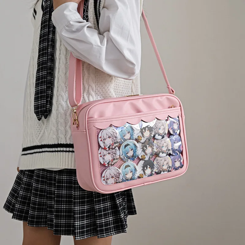 2023 Kawaii Ita Bag Women Transparent Messenger Bag JK Sweet Shoulder Bag Japanese Style Girls Purses and Handbags PVC Pocket
2023 Kawaii Ita Bag Women Transparent Messenger Bag JK Sweet Shoulder Bag Japanese Style Girls Purses and Handbags PVC Pocket