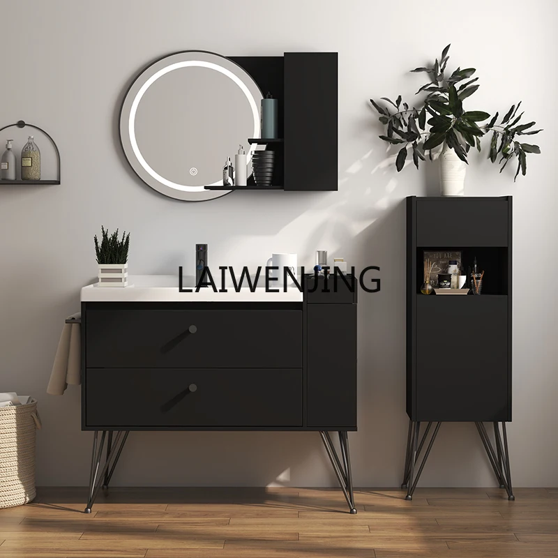 MJY Nordic bathroom cabinet floor-to-ceiling smart mirror washbasin cabinet combination washstand
MJY Nordic bathroom cabinet floor-to-ceiling smart mirror washbasin cabinet combination washstand