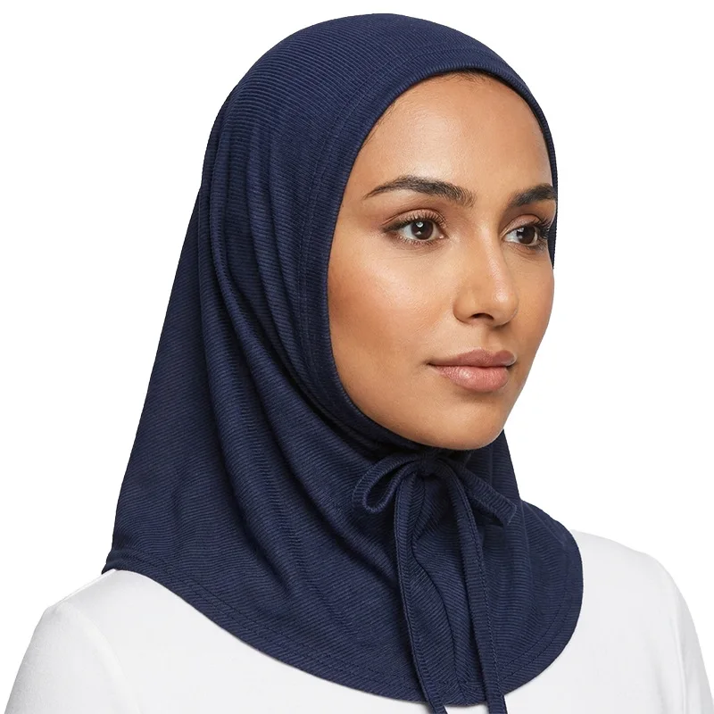 Muslim Women Hijab Striped Lace Up Headscarf Women Sunscreen Head Wrap Cap Jersey Bonnet Scarf Turban Instant Headwear Turbante
Muslim Women Hijab Striped Lace Up Headscarf Women Sunscreen Head Wrap Cap Jersey Bonnet Scarf Turban Instant Headwear Turbante