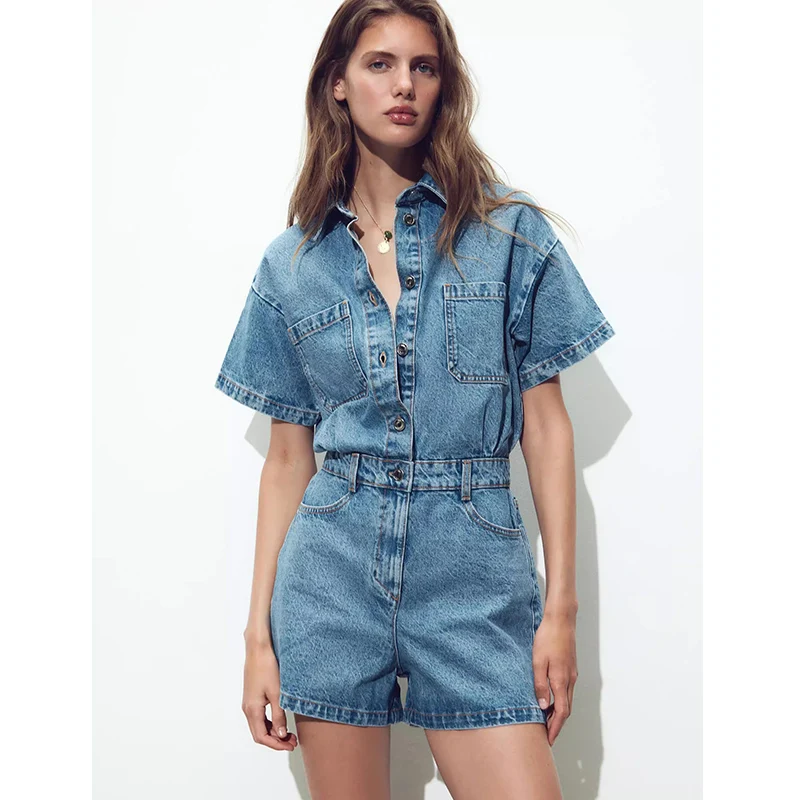 Лето 2022, женский повседневный универсальный комбинезон с воротником ort Sve, джинсовый комбинезон с высокой талией, прямая нога, смесь хлопка
Лето 2022, женский повседневный универсальный комбинезон с воротником ort Sve, джинсовый комбинезон с высокой талией, прямая нога, смесь хлопка