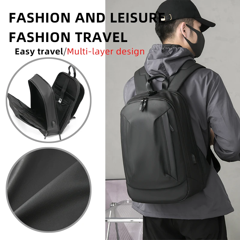 Large-Capacity Men's Travel Backpack, Minimalist Water-Resistant Men's Business Commuter Laptop Bag, USB-Charging Men's Fashion
Large-Capacity Men's Travel Backpack, Minimalist Water-Resistant Men's Business Commuter Laptop Bag, USB-Charging Men's Fashion
