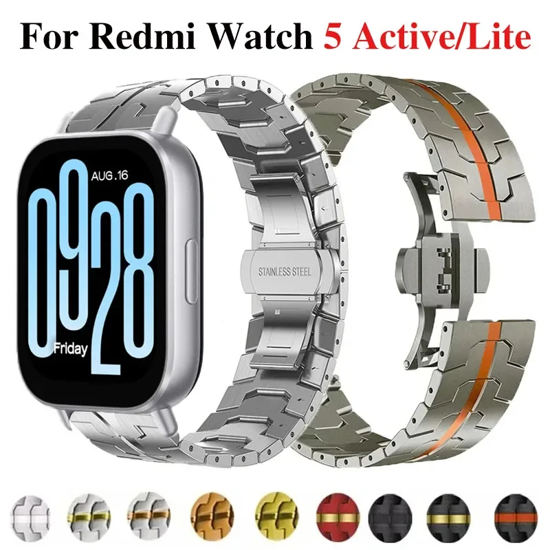 Ремешок из нержавеющей стали для Redmi Watch 5 Active Lite, металлический сменный браслет для Xiaomi Redmi Watch 5 Lite Watch5 Active Band
Ремешок из нержавеющей стали для Redmi Watch 5 Active Lite, металлический сменный браслет для Xiaomi Redmi Watch 5 Lite Watch5 Active Band