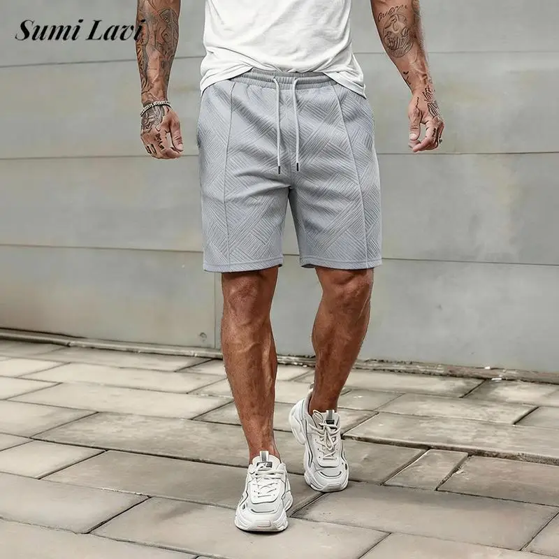 Fashionable Mens Solid Color Textured Shorts Spring Summer Casual Drawstring Loose Bottoms Men Vintage Knitting Shorts
Fashionable Mens Solid Color Textured Shorts Spring Summer Casual Drawstring Loose Bottoms Men Vintage Knitting Shorts