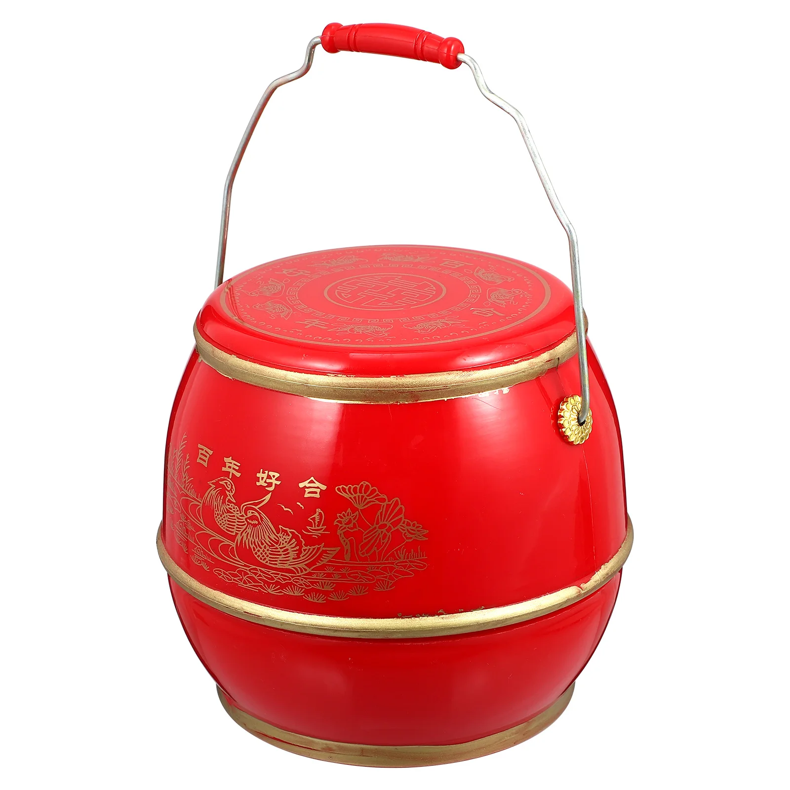 Plastic Storage Barrel for Eggs Wedding Snacks Portable Lightweight Container Barrel Storage Bucket Chinese naments
Plastic Storage Barrel for Eggs Wedding Snacks Portable Lightweight Container Barrel Storage Bucket Chinese naments