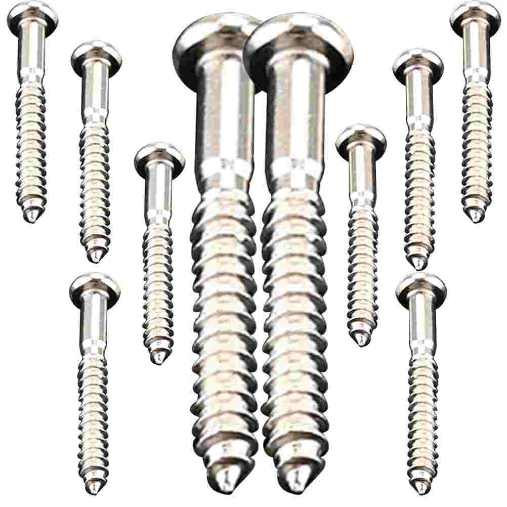 10 Pcs Guitar Bridge Screws Metal Bottom Plate Electric Guitar Lag Bolts Replacement Parts String Fixing Mounting
10 Pcs Guitar Bridge Screws Metal Bottom Plate Electric Guitar Lag Bolts Replacement Parts String Fixing Mounting