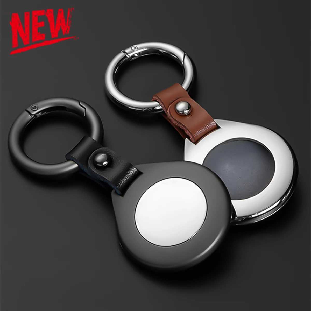 Leather+Metal Case For Airtag Luxury Alloy Protective Cover For Apple Airtags Location Tracker Anti-lost Keychain Sleeve
Leather+Metal Case For Airtag Luxury Alloy Protective Cover For Apple Airtags Location Tracker Anti-lost Keychain Sleeve