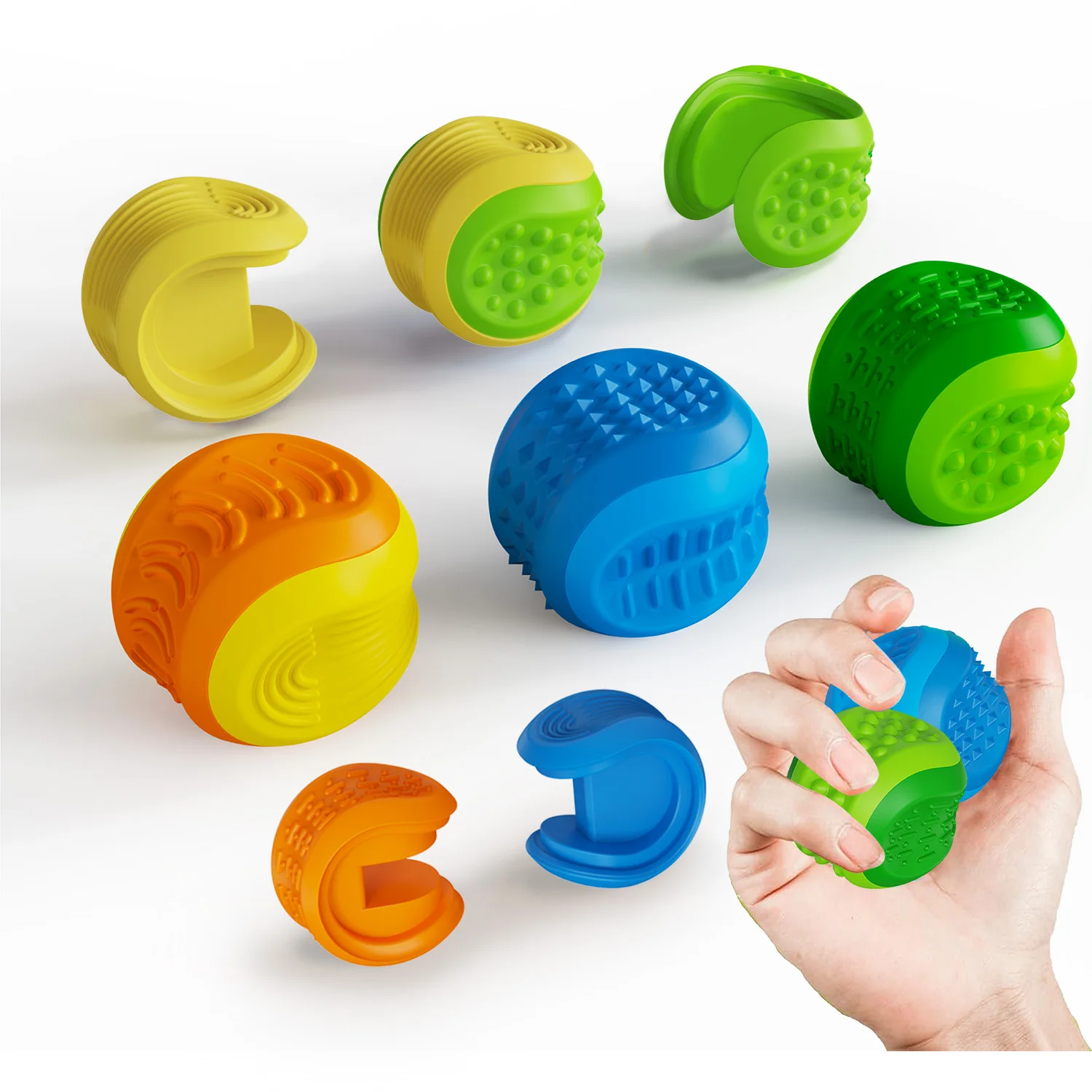 Silicone Balls Fidget Toys for Adults Stress Relief Sensory Toys for Autism ADHD Anxiety Fun Textures Gadgets Office Desk Toy
Silicone Balls Fidget Toys for Adults Stress Relief Sensory Toys for Autism ADHD Anxiety Fun Textures Gadgets Office Desk Toy