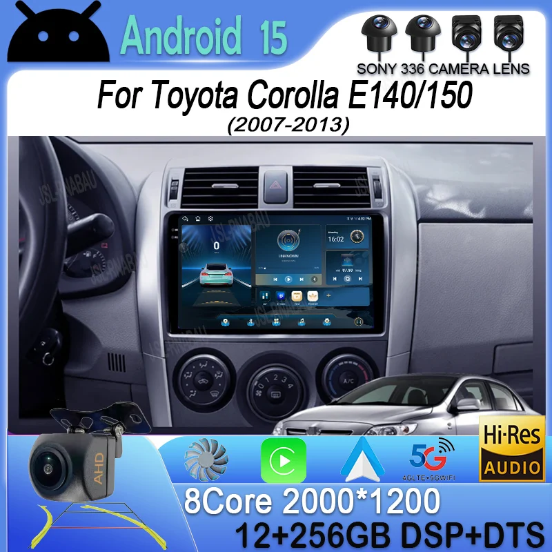 Android 15 Carplay Auto For Toyota Corolla E140/150 2007 2008 2009 2010 2011 2012 2013 Car Radio Multimedia Player GPS Stereo 4G
Android 15 Carplay Auto For Toyota Corolla E140/150 2007 2008 2009 2010 2011 2012 2013 Car Radio Multimedia Player GPS Stereo 4G