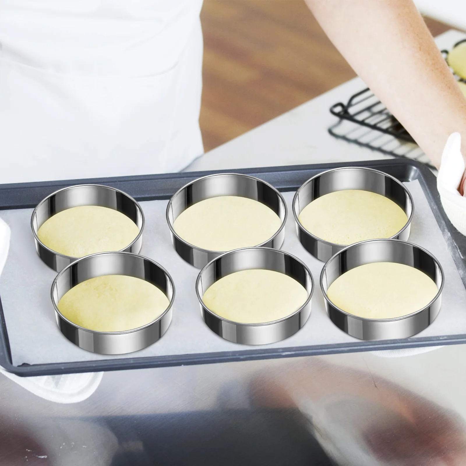 12Pcs Stainless Steel Baking Rings Multi-Size Muffin Crumpet Tart Pastry Mold Cooking Tool Biscuit Cutter Muffin Rings
12Pcs Stainless Steel Baking Rings Multi-Size Muffin Crumpet Tart Pastry Mold Cooking Tool Biscuit Cutter Muffin Rings