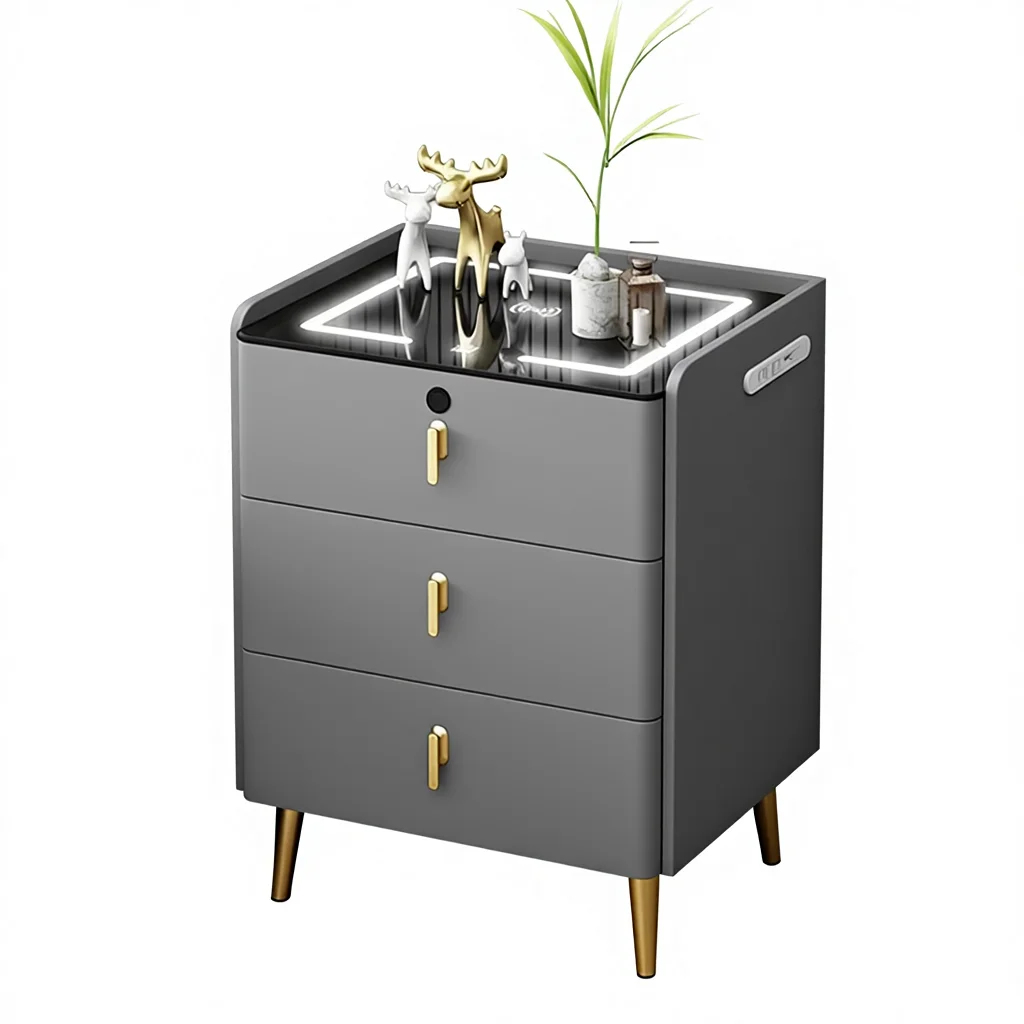 Smart Bedside Table Solid Wood Rock Slab Top Three-pump Multi-function Modern Simple Light Luxury Italian-style Wireless
Smart Bedside Table Solid Wood Rock Slab Top Three-pump Multi-function Modern Simple Light Luxury Italian-style Wireless