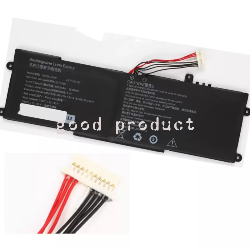 New Battery 505592-2S1P for CHUWI MiniBook X 10.8 CWI558 n100
New Battery 505592-2S1P for CHUWI MiniBook X 10.8 CWI558 n100