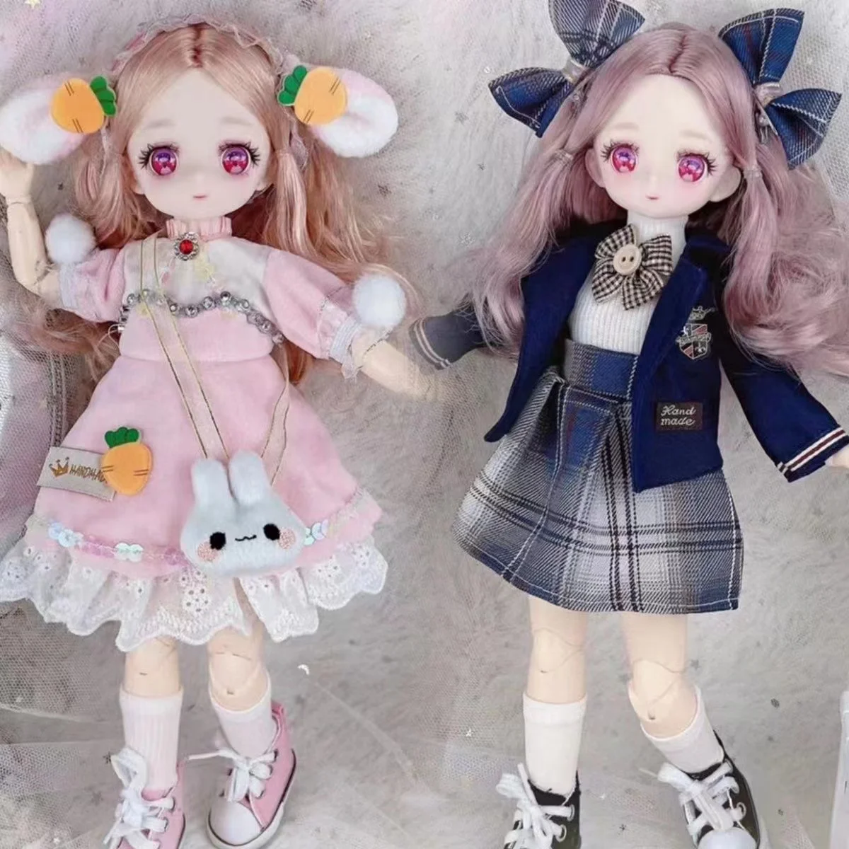 30cm Kawaii BJD Doll Girl 6 Points Joint Movable Doll with Fashion Clothes Soft Hair Dress Up Girl Toys Birthday Gift Doll New
30cm Kawaii BJD Doll Girl 6 Points Joint Movable Doll with Fashion Clothes Soft Hair Dress Up Girl Toys Birthday Gift Doll New