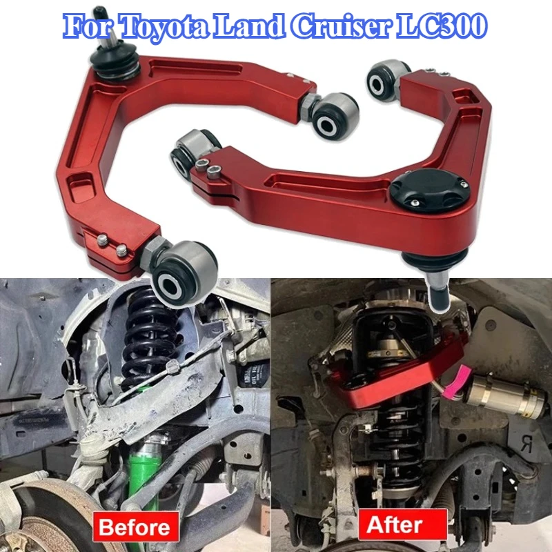 Алюминиевый верхний рычаг подвески для Toyota Land Cruiser LC300, модифицированный, регулируемый, из кованого алюминиевого сплава, верхний опорный рычаг подвески
Алюминиевый верхний рычаг подвески для Toyota Land Cruiser LC300, модифицированный, регулируемый, из кованого алюминиевого сплава, верхний опорный рычаг подвески