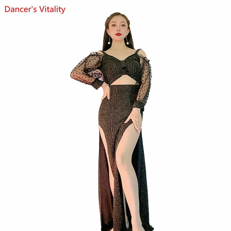 Belly Dance Costume Dress Senior Wave Point Long Sleeves Dresses for Women Belly Dancing Beginner Group Clothes Belly Dancewear
Belly Dance Costume Dress Senior Wave Point Long Sleeves Dresses for Women Belly Dancing Beginner Group Clothes Belly Dancewear