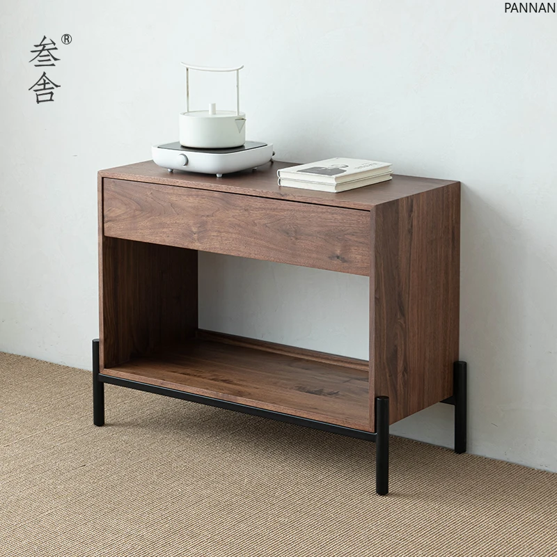Tea table side cabinet North American solid wood tea cabinet Modern simple small log bookcase Tea side table
Tea table side cabinet North American solid wood tea cabinet Modern simple small log bookcase Tea side table