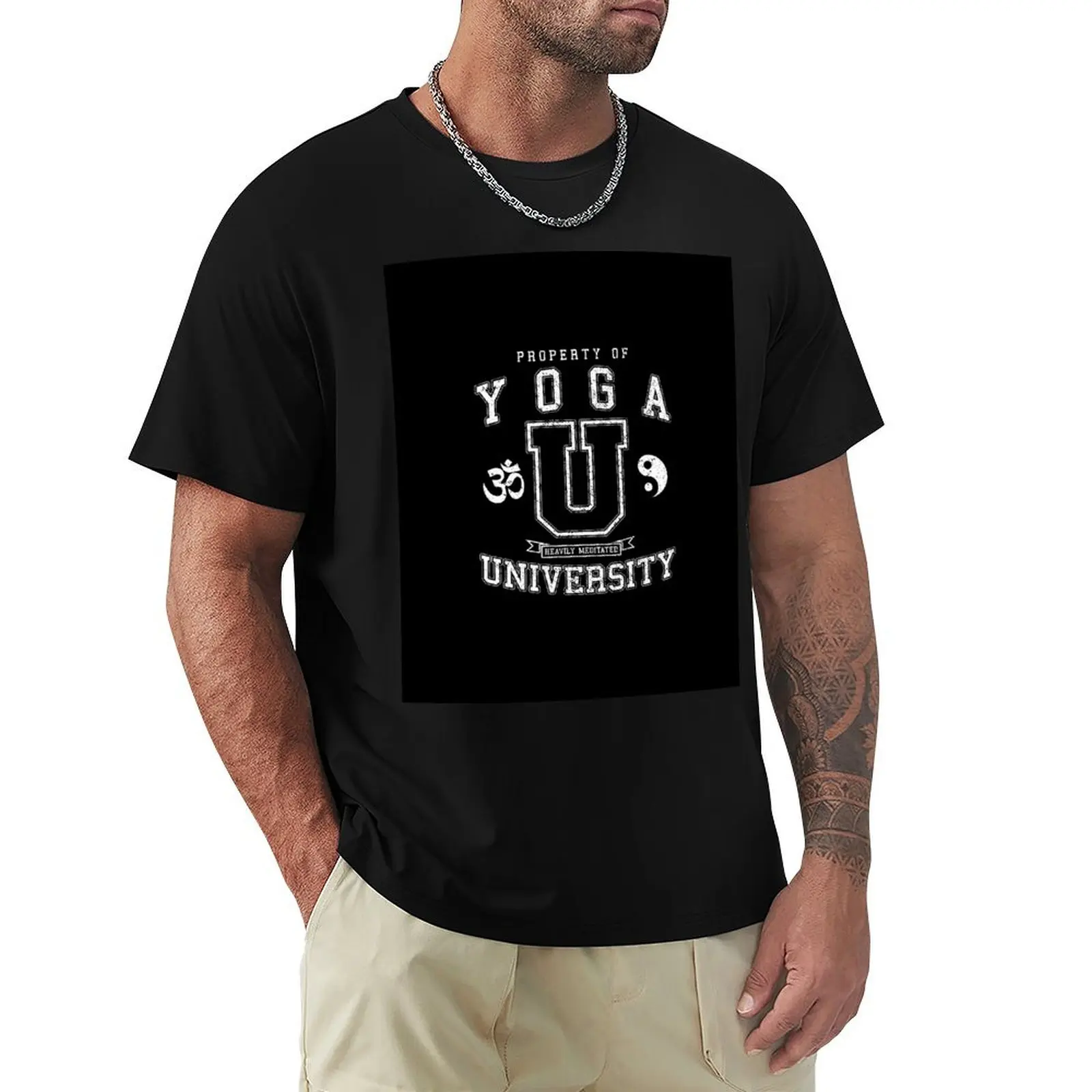 Yoga University Heavily Meditated Vintage College Varsity T-Shirt kawaii clothes luxury t-shirt for a boy mens vintage t shirts
Yoga University Heavily Meditated Vintage College Varsity T-Shirt kawaii clothes luxury t-shirt for a boy mens vintage t shirts