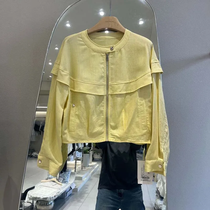 2026 Spring Summer New Short Sunscreen Jacket Fashion Design Thin Coat Women Casual Wild Overwear Cardigan Female Outcoat Tops
2026 Spring Summer New Short Sunscreen Jacket Fashion Design Thin Coat Women Casual Wild Overwear Cardigan Female Outcoat Tops