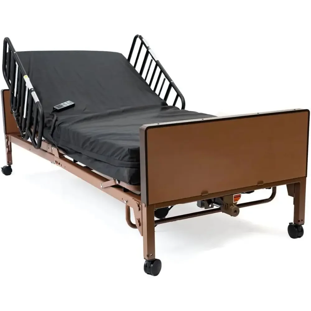 Electric Hospital Bed for Home Use with Half Rails Medical Bed for Long Term Care and Medical Facilities 36 x 80, Adjustable He
Electric Hospital Bed for Home Use with Half Rails Medical Bed for Long Term Care and Medical Facilities 36 x 80, Adjustable He