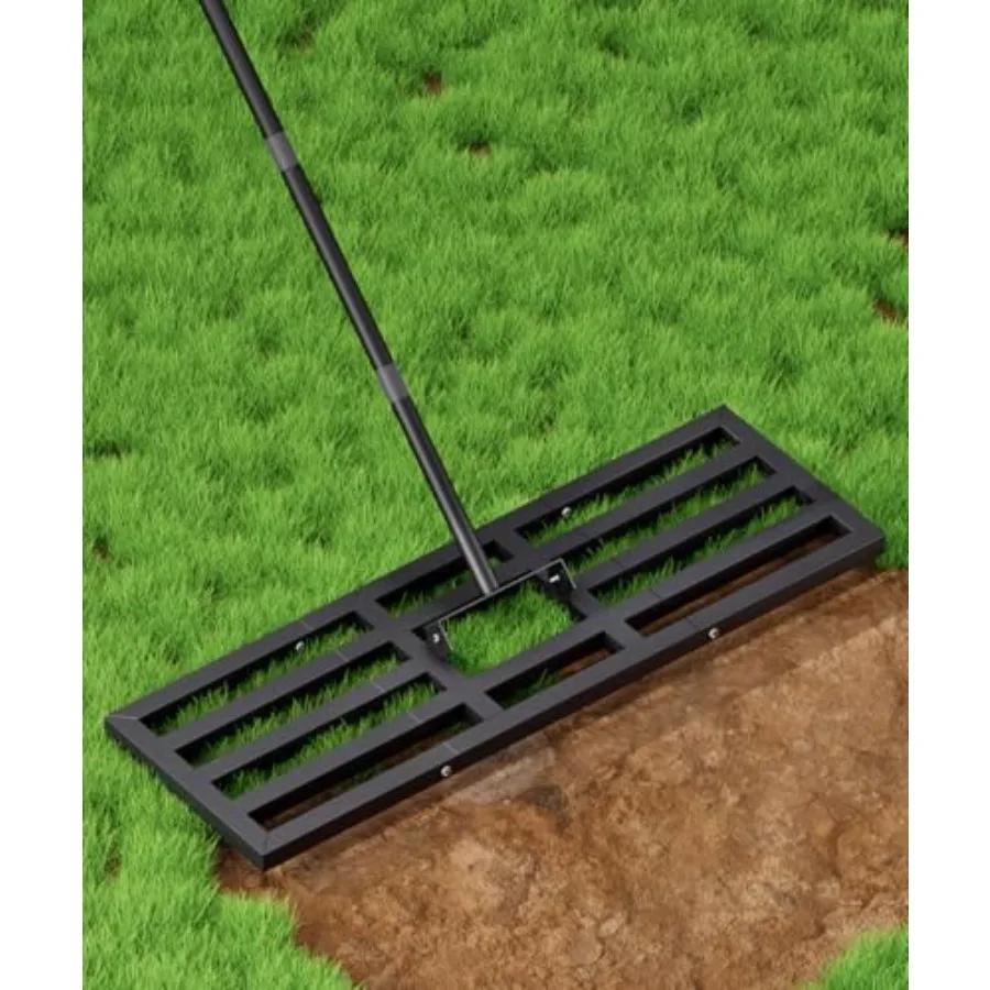 Lawn Leveling Rake 44x10 inch Heavy Duty Lawn Leveler Tool with 77" Adjustable Long Handle Powder-Coat Steel Garden Rake Ground
Lawn Leveling Rake 44x10 inch Heavy Duty Lawn Leveler Tool with 77" Adjustable Long Handle Powder-Coat Steel Garden Rake Ground