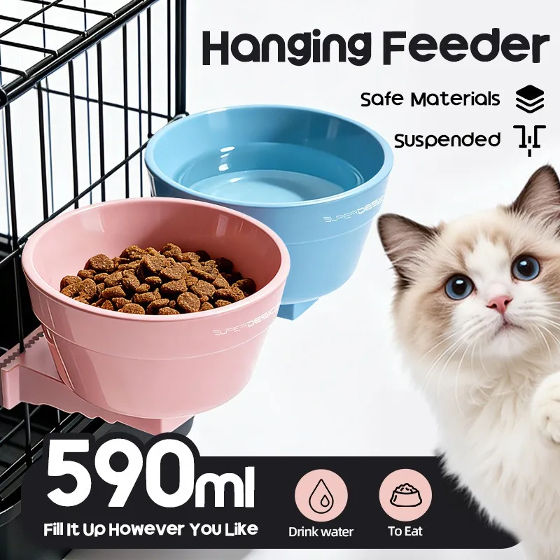 New Cat Hanging Cage Feeding Feeding Water Bowl Hanging Adjustable Fixture Dog Drinking Water Stainless Steel Pet Kettle
New Cat Hanging Cage Feeding Feeding Water Bowl Hanging Adjustable Fixture Dog Drinking Water Stainless Steel Pet Kettle