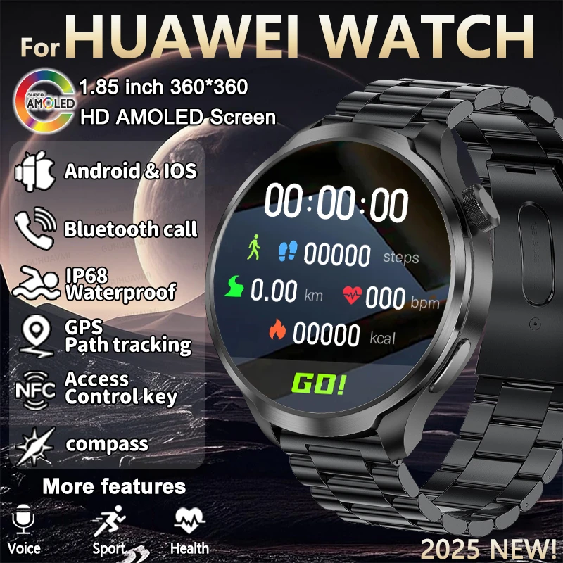 2025 NEW For HUAWEI High-end Sports Smart Bracelet NFC GPS Watch Compass Waterproof Heart rate Bluetooth Call Fitness Smartwatch
2025 NEW For HUAWEI High-end Sports Smart Bracelet NFC GPS Watch Compass Waterproof Heart rate Bluetooth Call Fitness Smartwatch