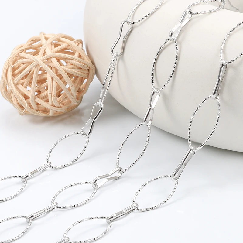 1Meter Stainless Steel Chain Oval Cable Link For Diy Jewelry Making Handmade Neckalce Bracelet Charms Findings Accessorie
1Meter Stainless Steel Chain Oval Cable Link For Diy Jewelry Making Handmade Neckalce Bracelet Charms Findings Accessorie