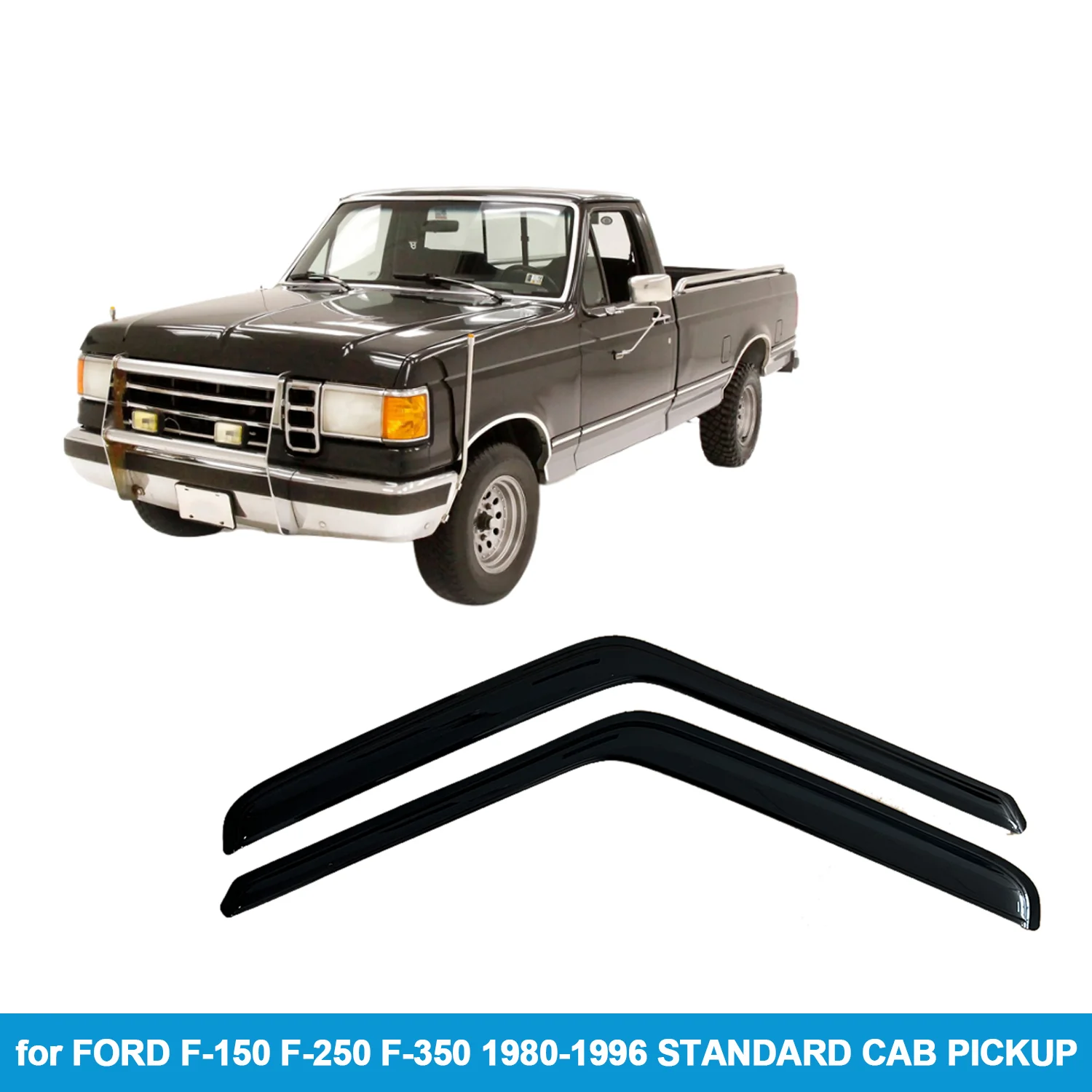 Оконный козырек для FORD F-150 F-250 F-350 1980-1996 СТАНДАРТНЫЙ CAB PICKUP Дождевик Боковой вентиляционный дефлектор Weathershield Наружное крепление
Оконный козырек для FORD F-150 F-250 F-350 1980-1996 СТАНДАРТНЫЙ CAB PICKUP Дождевик Боковой вентиляционный дефлектор Weathershield Наружное крепление