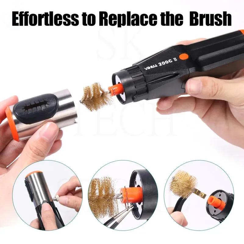 For Cleaning And Maintenance Of Soldering Iron Tips, Portable Design YIHUA 200C-II Automatic Soldering Iron Tip Cleaner
For Cleaning And Maintenance Of Soldering Iron Tips, Portable Design YIHUA 200C-II Automatic Soldering Iron Tip Cleaner