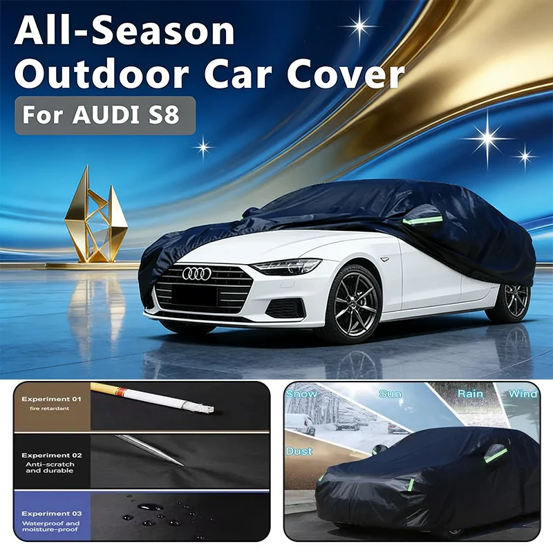 Всесезонный автомобильный чехол для AUDI S8 — полная защита на открытом воздухе, водонепроницаемый, пылезащитный, термостойкий
Всесезонный автомобильный чехол для AUDI S8 — полная защита на открытом воздухе, водонепроницаемый, пылезащитный, термостойкий