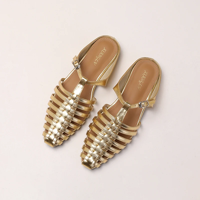 Retro Rome Summer Pointed Toe Women Slippers Fashion Hollow Out Ladies Outdoor Dress Soft sole Flats Sandals Gladiator Plus size
Retro Rome Summer Pointed Toe Women Slippers Fashion Hollow Out Ladies Outdoor Dress Soft sole Flats Sandals Gladiator Plus size