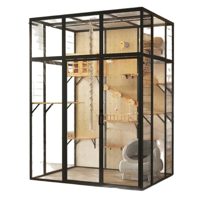 Perseus cat cage cat villa panoramic glass solid wood DIY pet cat house panoramic glass
Perseus cat cage cat villa panoramic glass solid wood DIY pet cat house panoramic glass