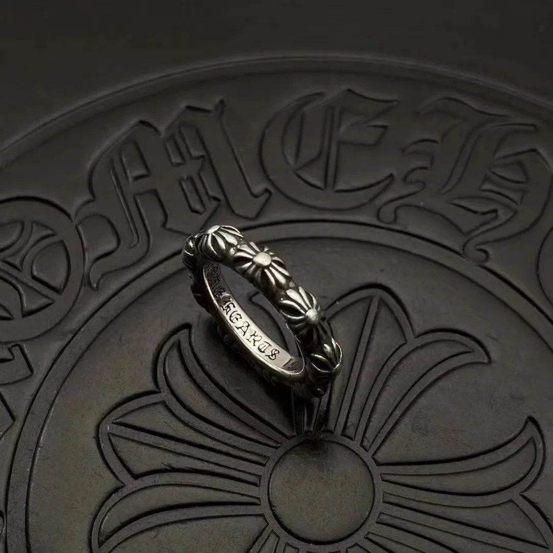 S925 sterling silver full cross flower ring retro men's medieval ring niche high-end punk hip-hop
S925 sterling silver full cross flower ring retro men's medieval ring niche high-end punk hip-hop
