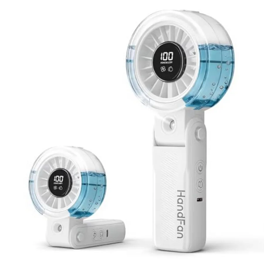 4000mAh Handheld Turbo Misting Fan, 100 levels Adjustable High Speed Mister Fan, Portable Spray Water Mist Fans, Foldable Mini
4000mAh Handheld Turbo Misting Fan, 100 levels Adjustable High Speed Mister Fan, Portable Spray Water Mist Fans, Foldable Mini