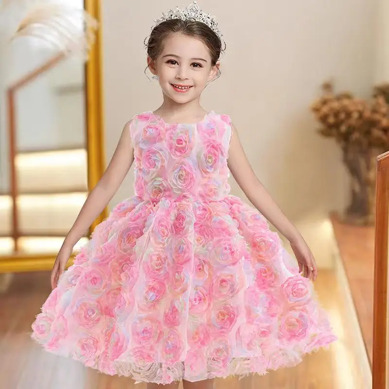 2025 New Baby Dress Summer Birthday Party Girl Princess Dress Wedding Flower Mesh Fluffy Sleeveless Elegant Evening Dress 1-6Y
2025 New Baby Dress Summer Birthday Party Girl Princess Dress Wedding Flower Mesh Fluffy Sleeveless Elegant Evening Dress 1-6Y