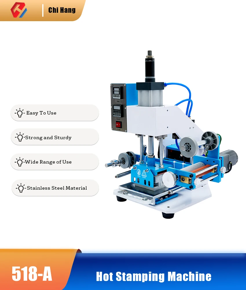 518-A Pneumatic Hot Stamping Machine Business Card Logo Stamping Machine Hot Stamping Color Embossed Leather Paper Hot Stamping
518-A Pneumatic Hot Stamping Machine Business Card Logo Stamping Machine Hot Stamping Color Embossed Leather Paper Hot Stamping