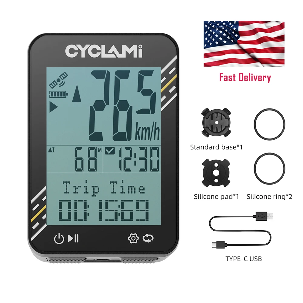 CYCLAMI Bicycle GPS Computer Multi-Language 2.4 inch IPX7 Odometer Female Riders Speed Meter Cyclists
CYCLAMI Bicycle GPS Computer Multi-Language 2.4 inch IPX7 Odometer Female Riders Speed Meter Cyclists