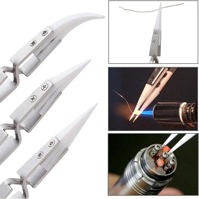 Керамические электронные паяльные пинцеты с прямым наконечником, антистатические, обратные, кислотостойкие, прецизионные, керамические пинцеты с патроном
Керамические электронные паяльные пинцеты с прямым наконечником, антистатические, обратные, кислотостойкие, прецизионные, керамические пинцеты с патроном