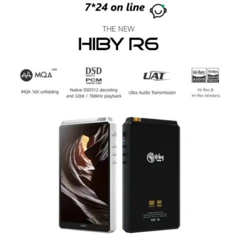 Новый портативный музыкальный плеер HiFi без потерь HB R6 Andriod 9, Bluetooth 5,0 MQA 16x DSD512, двойной ES9038Q2M, USB ЦАП, усилитель для наушников
Новый портативный музыкальный плеер HiFi без потерь HB R6 Andriod 9, Bluetooth 5,0 MQA 16x DSD512, двойной ES9038Q2M, USB ЦАП, усилитель для наушников